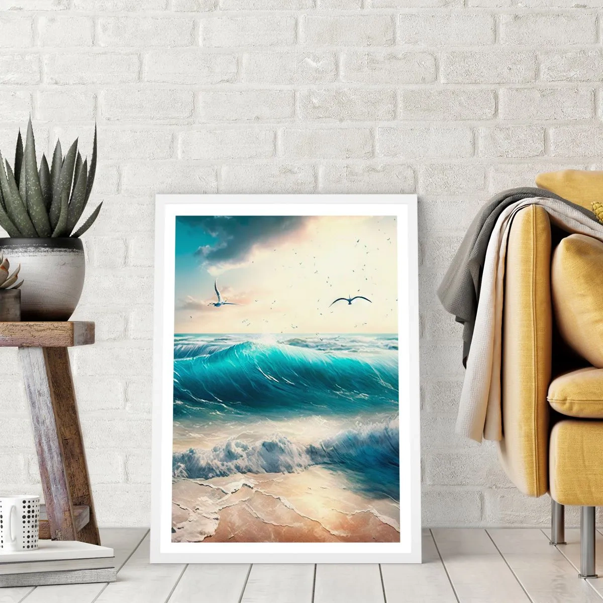 Plakát v bílém rámu - Šustění jen pro tebe - 70x100 cm