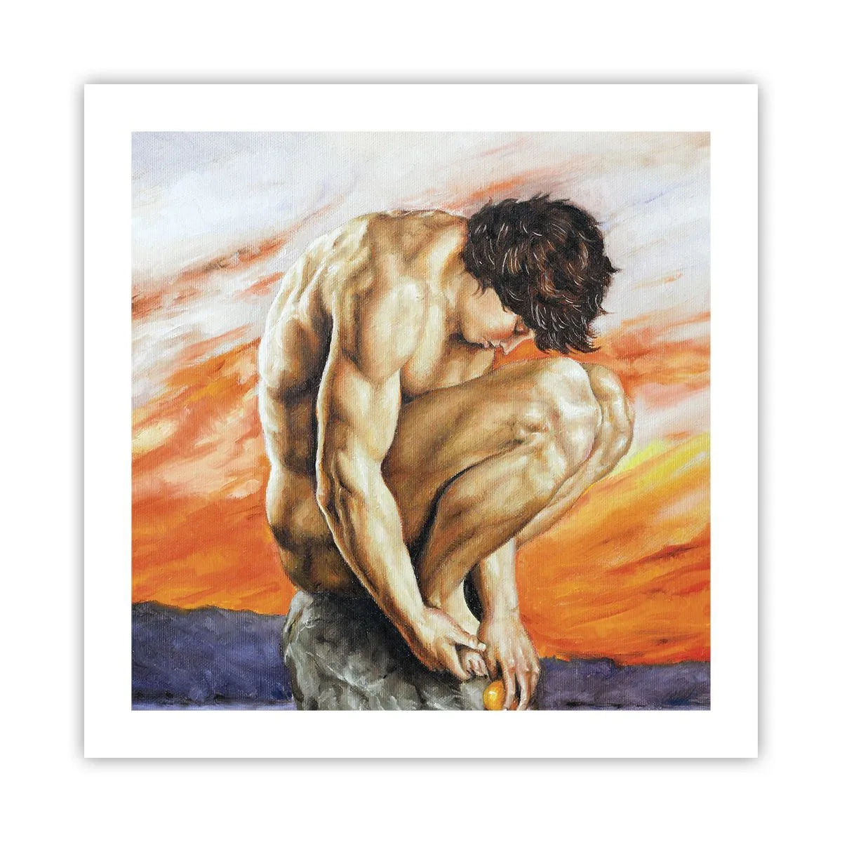 Plakát - Ponořen do sebe - 50x50 cm