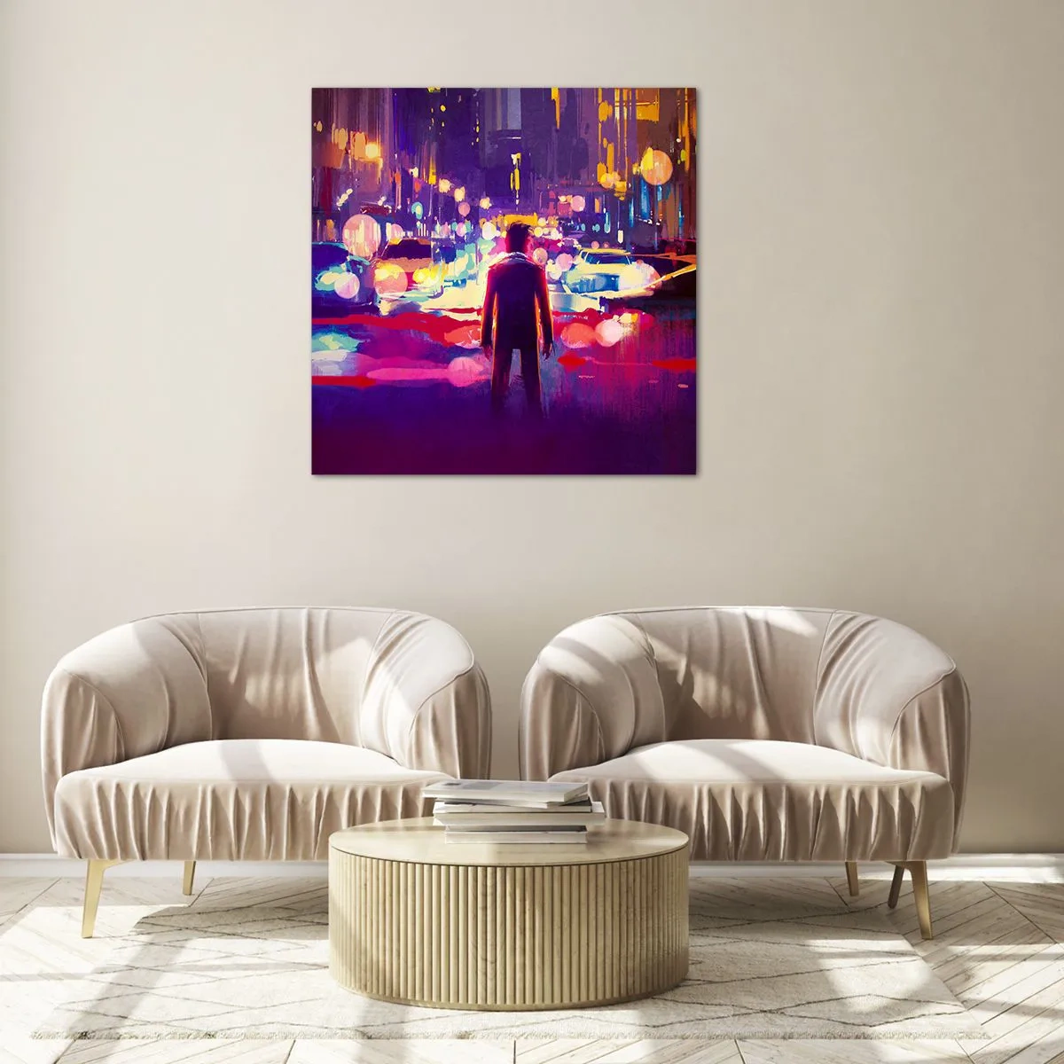 Obraz na skle - Ponořený do světla - 30x30 cm