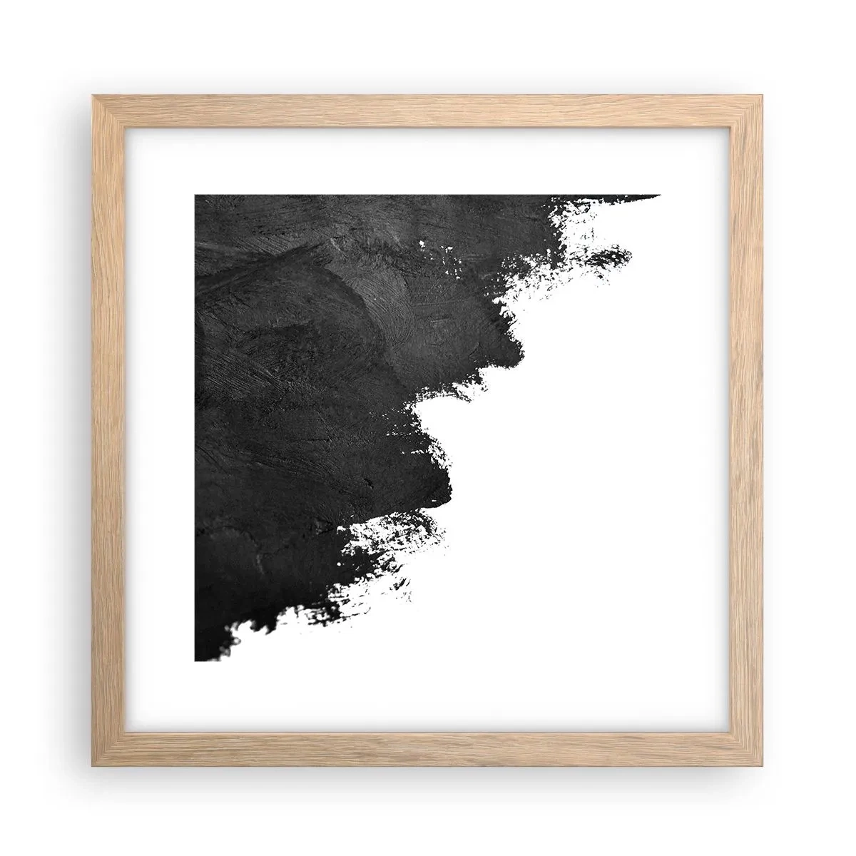 Plakát v rámu světlý dub - Živly: země - 30x30 cm