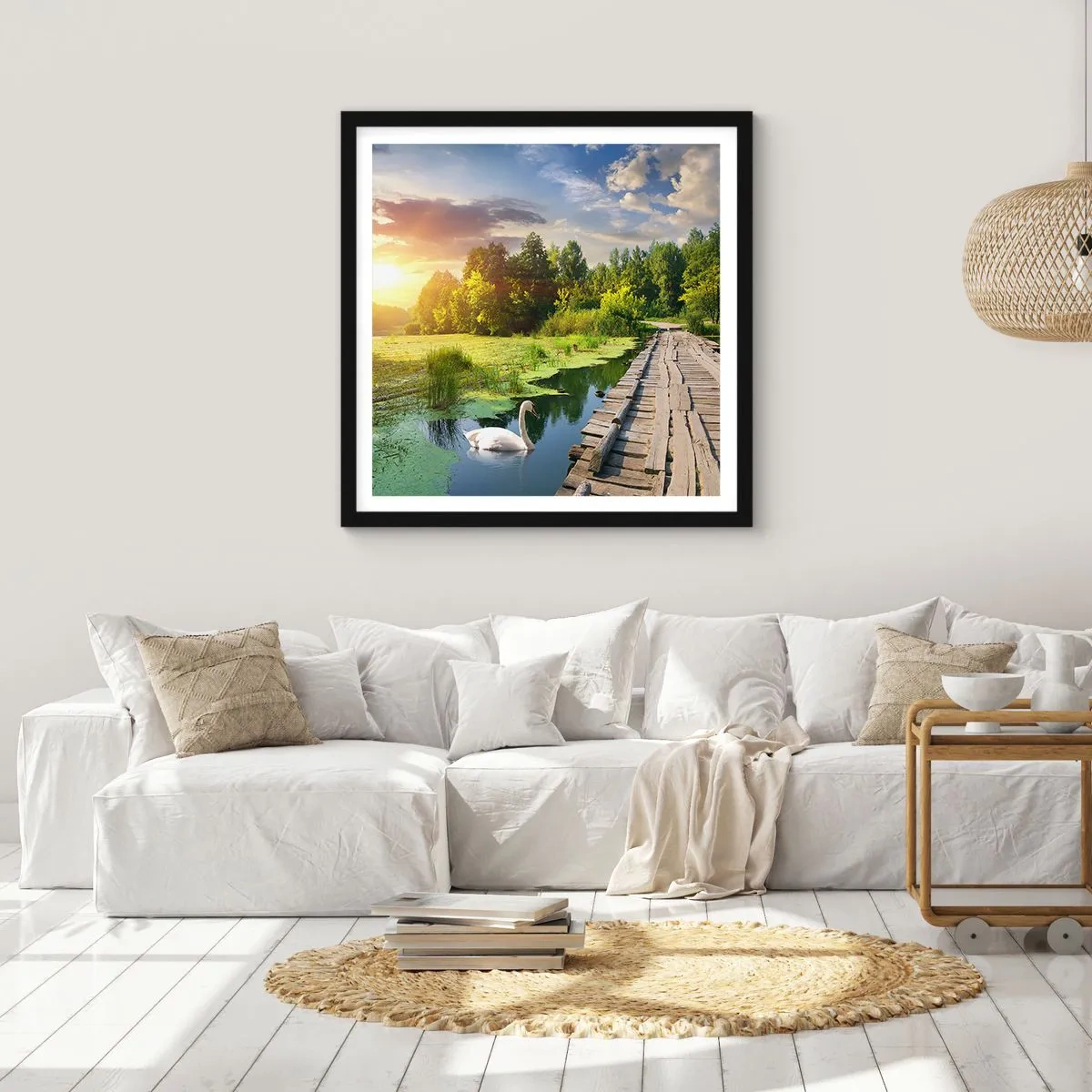Plakát v černém rámu - Léto, léto všude - 60x60 cm