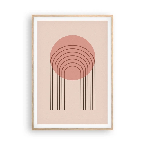 Plakát v rámu světlý dub - Neodolatelná přitažlivost - 70x100 cm