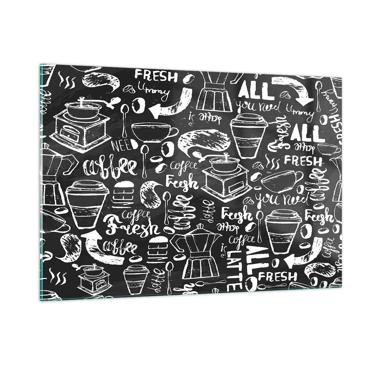Obraz na skle - All you need is… - 120x80 cm