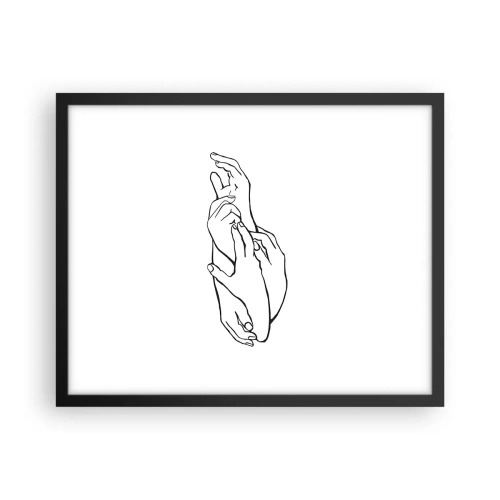 Plakát v černém rámu - Dobrý dotek - 50x40 cm