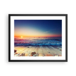 Plakát v černém rámu - Co je za obzorem? - 50x40 cm