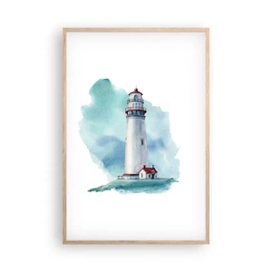 Plakát v rámu světlý dub - Něžná sestra blankytu - 61x91 cm