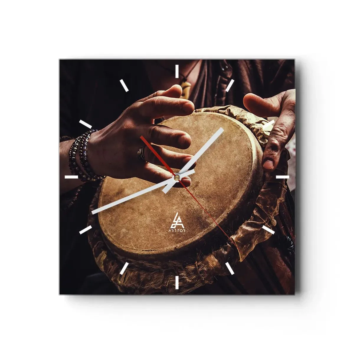 Nástěnné hodiny - V rytmu srdce - 40x40 cm