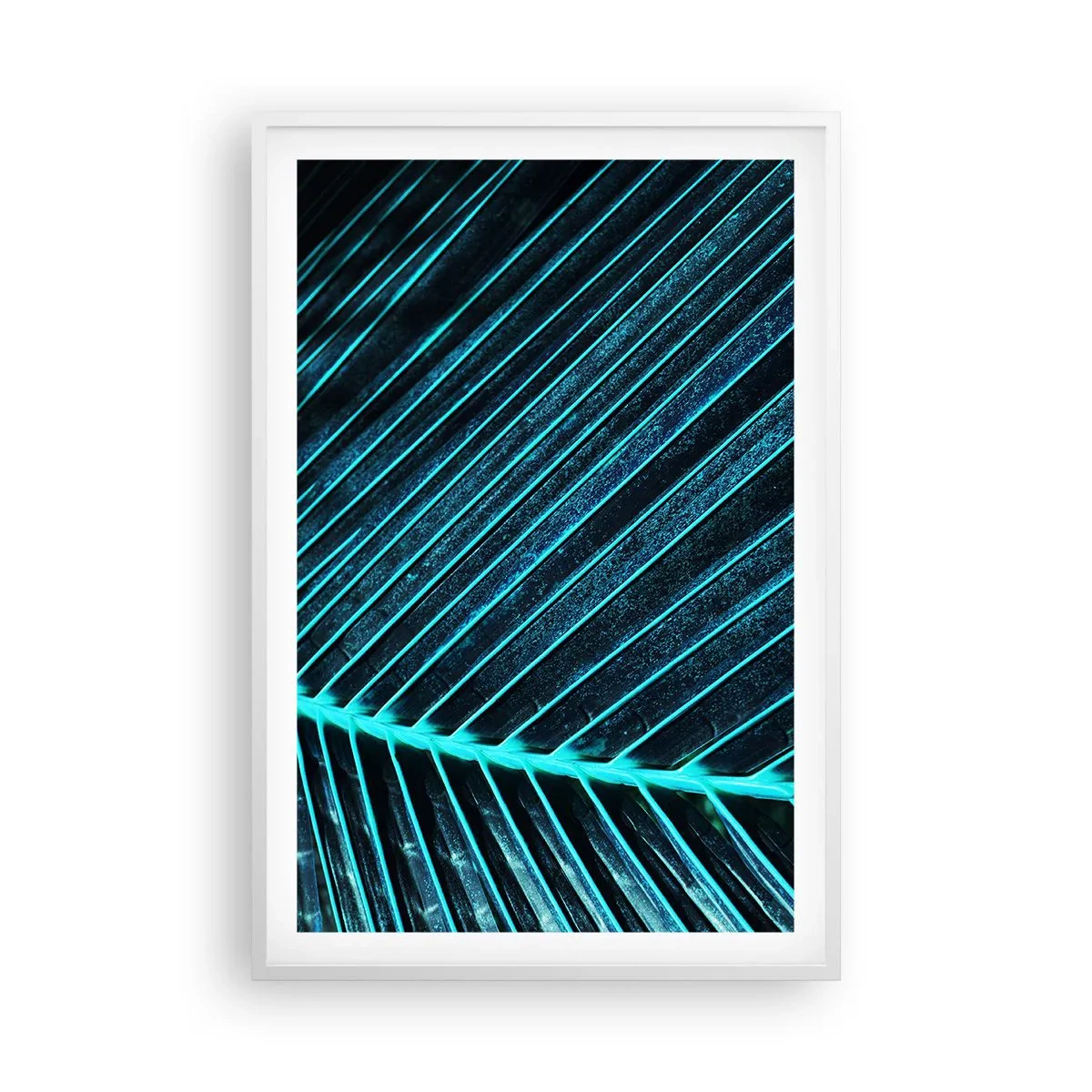 Plakát v bílém rámu - Textura zeleně - 61x91 cm