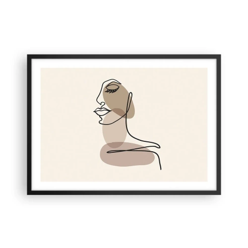 Plakát v černém rámu - Při poslechu samé sebe - 70x50 cm