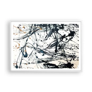 Plakát v bílém rámu - Se smyslem nebo bez smyslu? - 100x70 cm