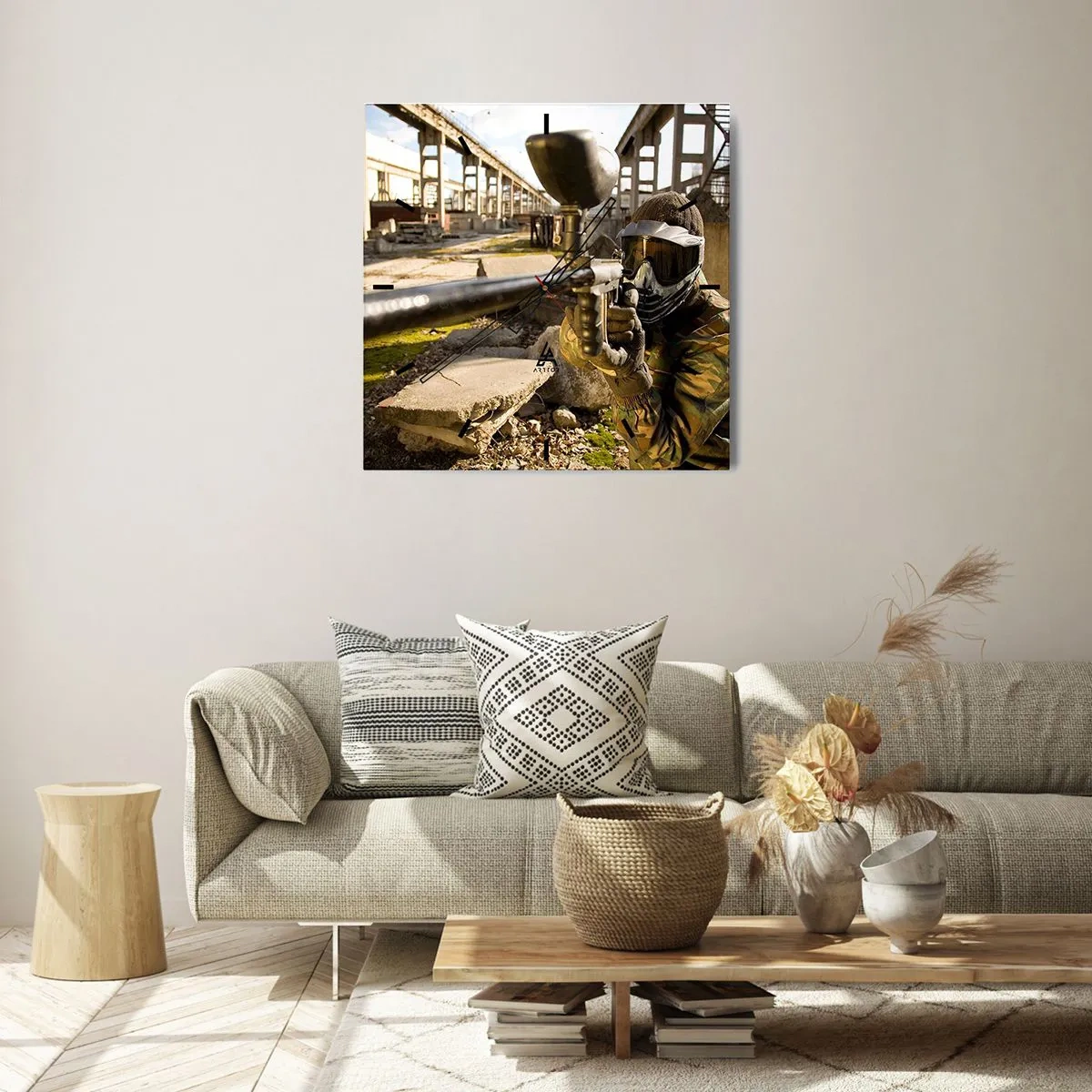Nástěnné hodiny - I vy můžete být hrdinou - 40x40 cm