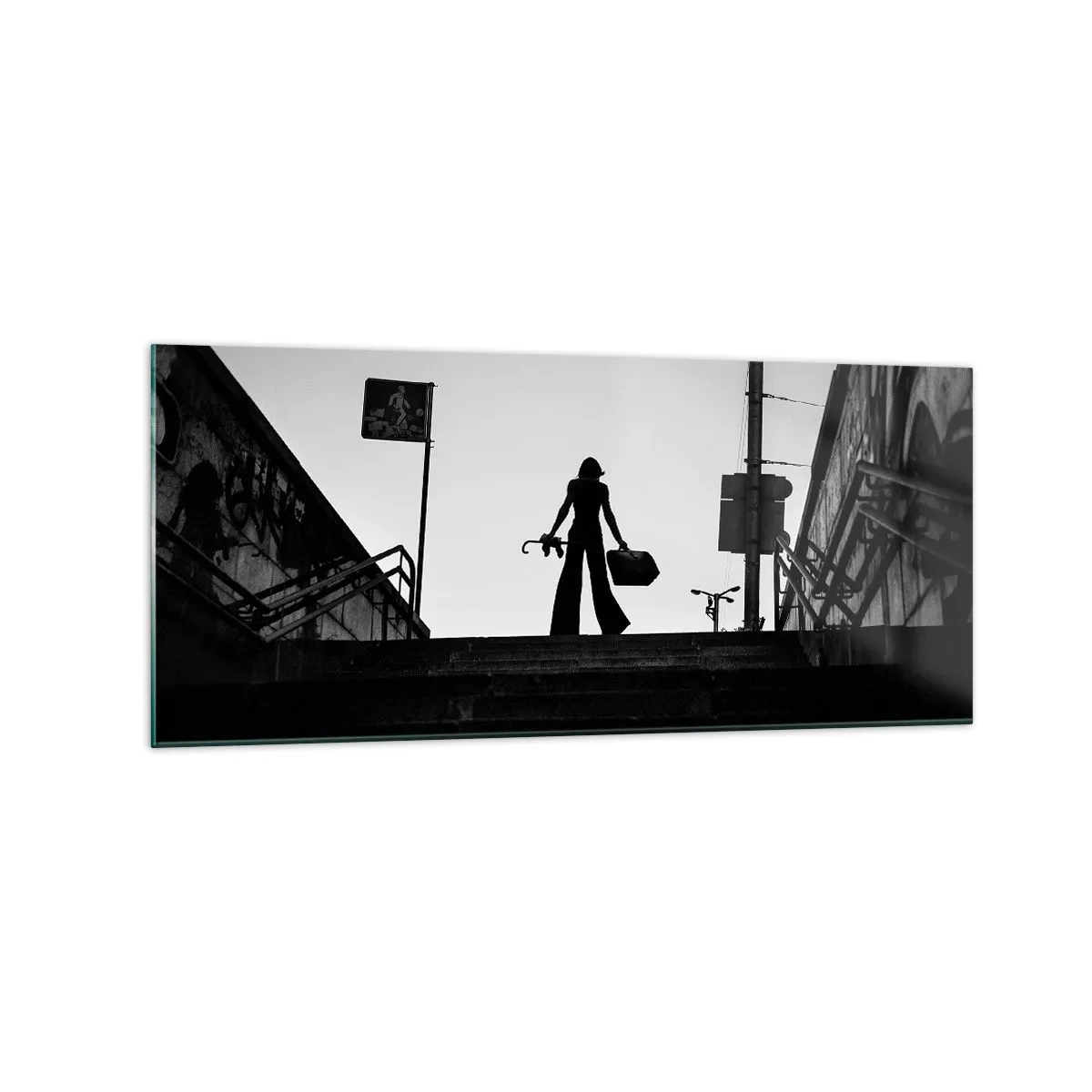 Obraz na skle - Městská cesta - 120x50 cm