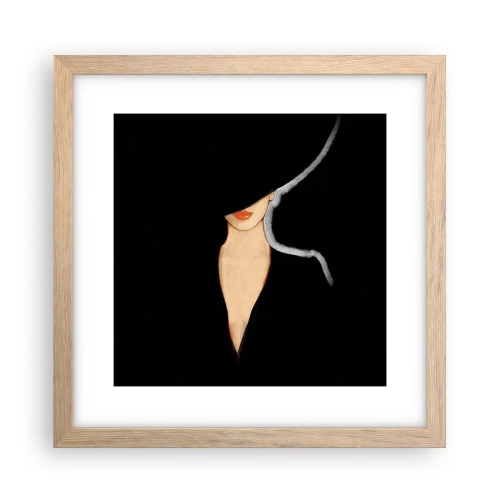 Plakát v rámu světlý dub - Elegance a styl - 30x30 cm