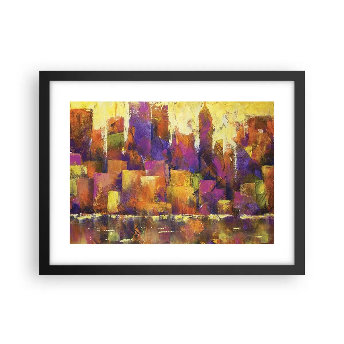 Plakát v černém rámu - Metropolitní kompozice - 40x30 cm