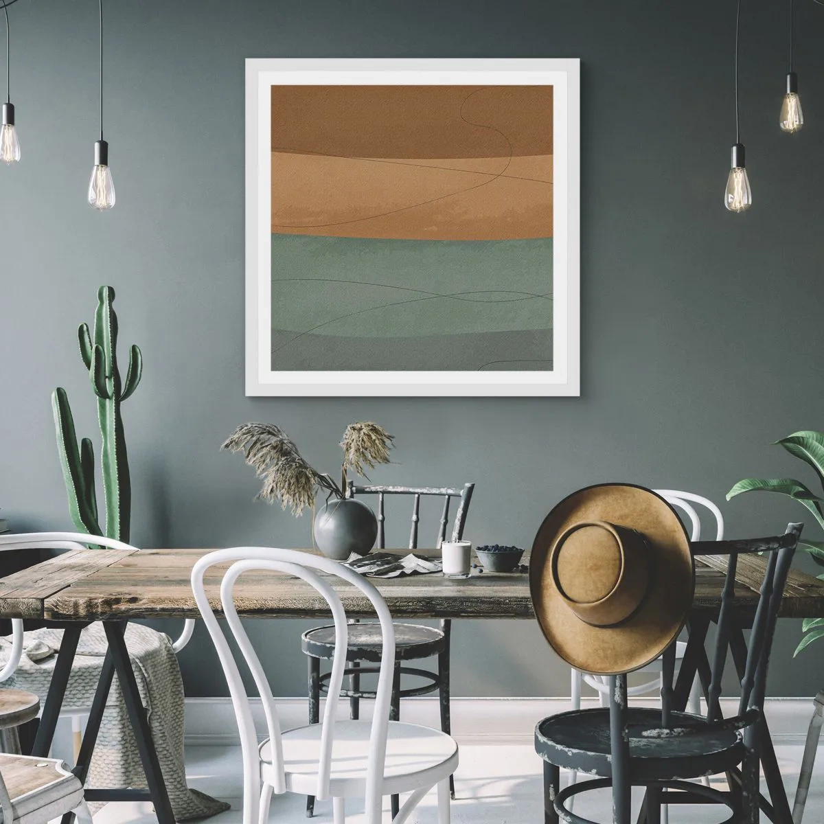 Plakát v bílém rámu - Horizontální kompozice - 30x30 cm