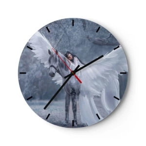 Nástěnné hodiny - Nadšený okamžik - 40x40 cm