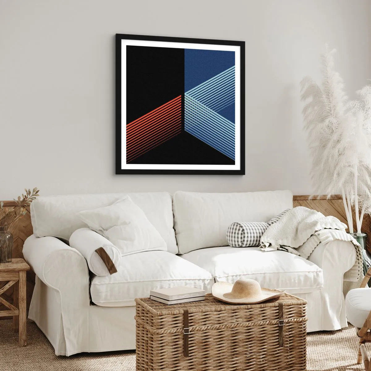 Plakát v černém rámu - Jednoduchý příběh - 30x30 cm