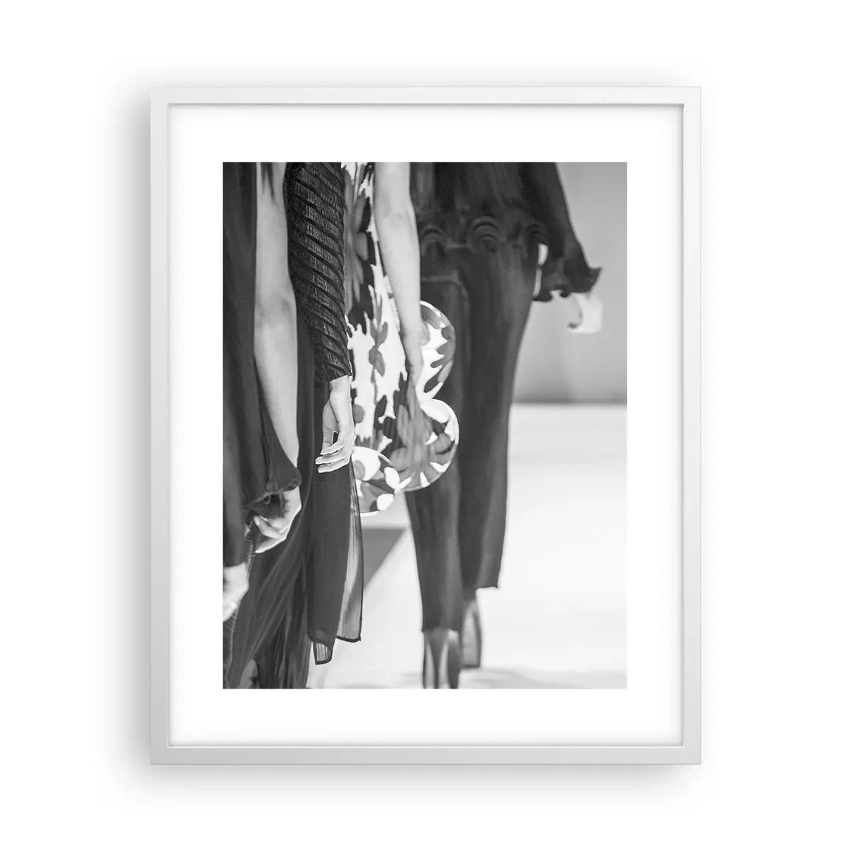 Plakát v bílém rámu - Stylový průvod - 40x50 cm