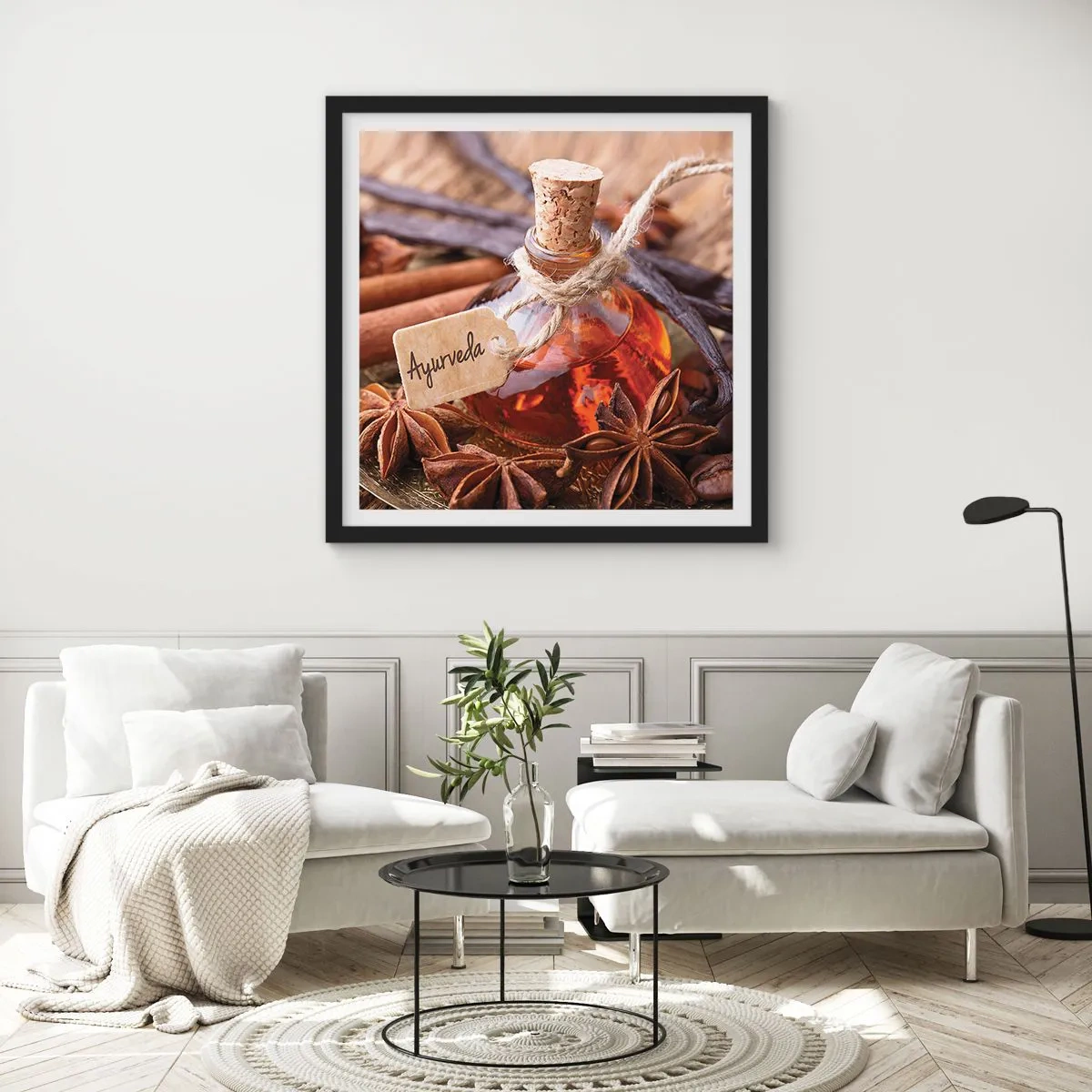 Plakát v černém rámu - K jednotě těla a ducha - 40x40 cm