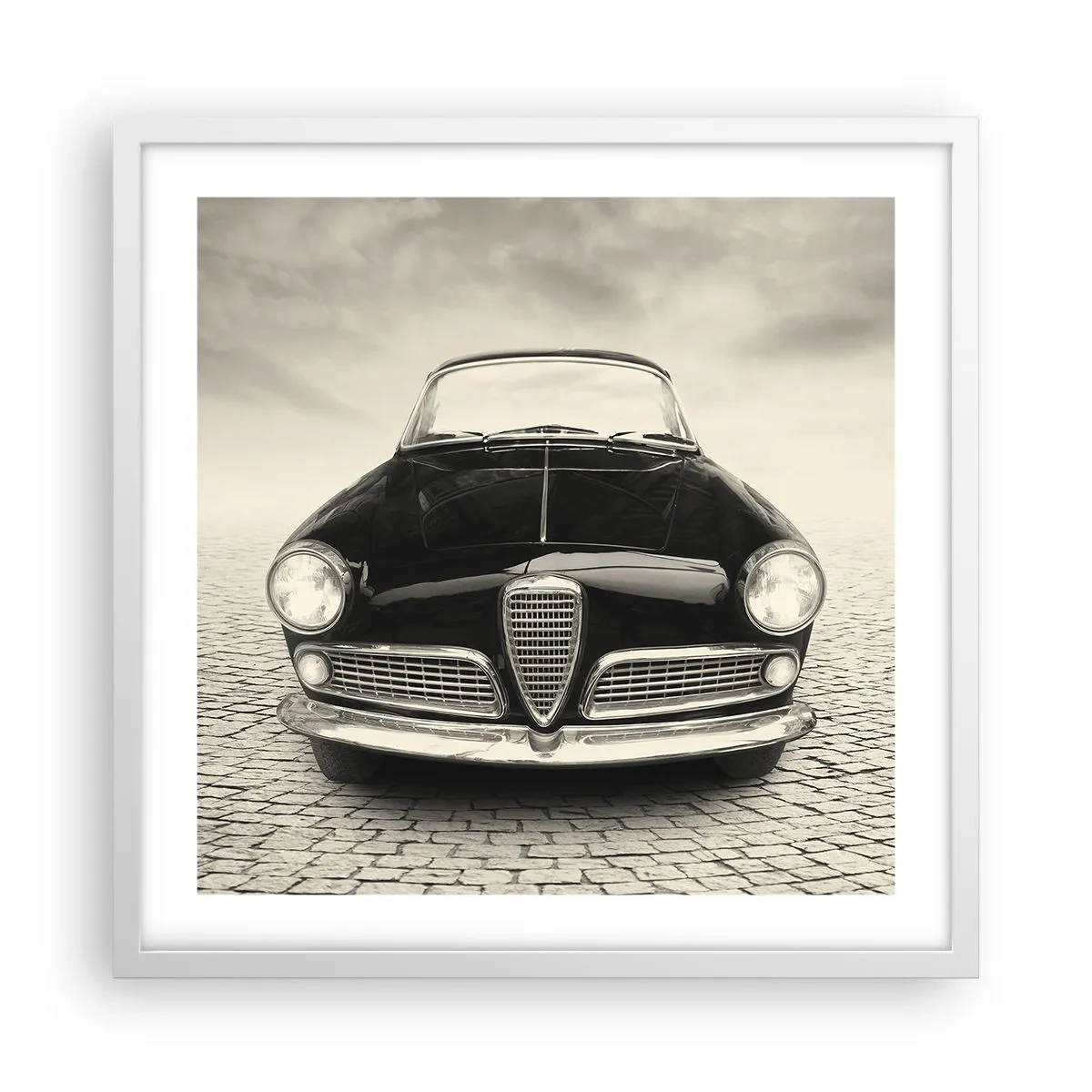 Plakát v bílém rámu - Jak mě nemilovat? - 50x50 cm