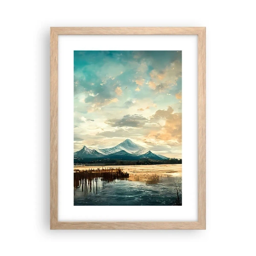 Plakát v rámu světlý dub - Pod ochranou nebe - 30x40 cm