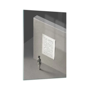 Obraz na skle - Kde to ale jsem? - 70x100 cm