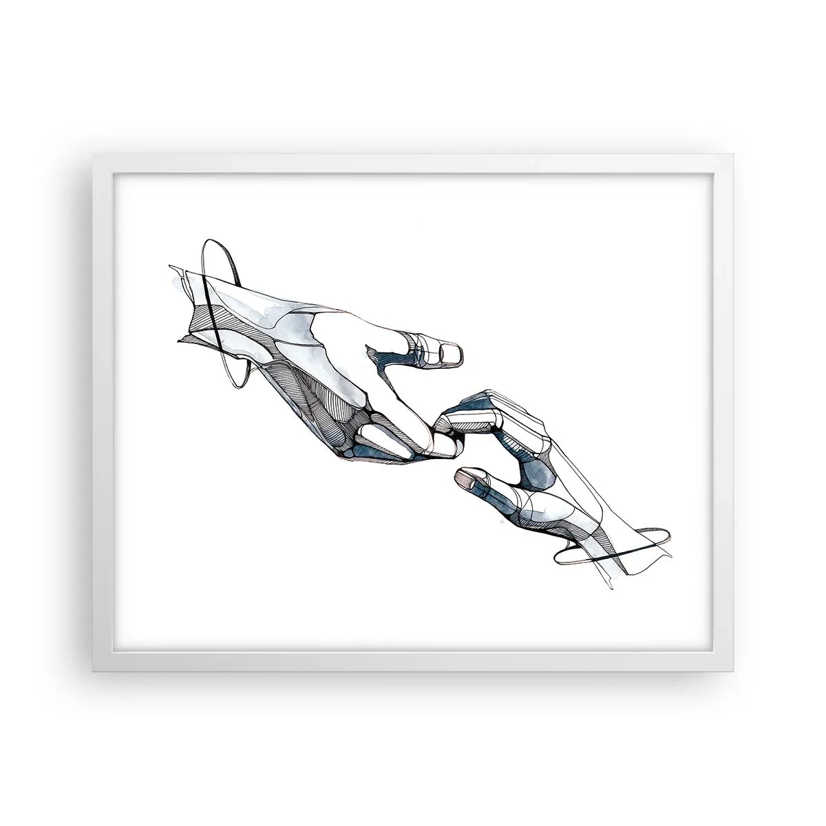 Plakát v bílém rámu - Dobré gesto - 50x40 cm