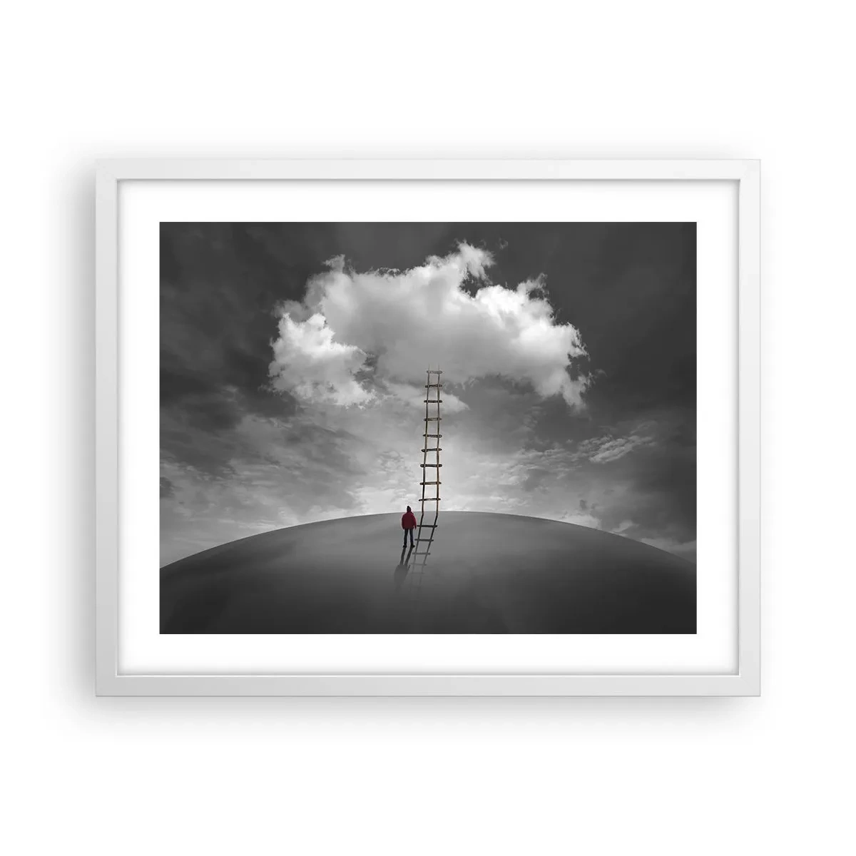 Plakát v bílém rámu - Všechno je možné - 50x40 cm