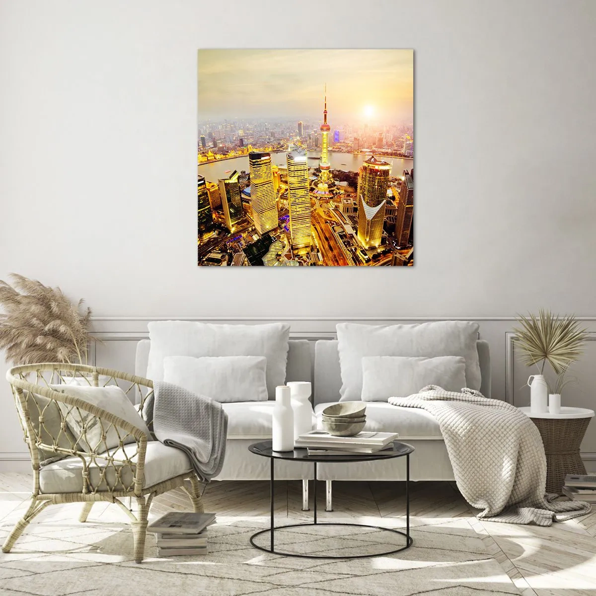 Obraz na skle - Asijský sen - 60x60 cm