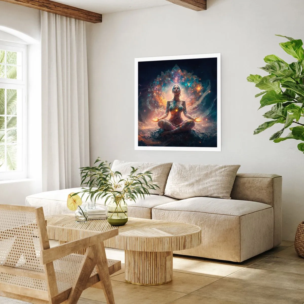 Plakát - Proudění dobré energie - 50x50 cm