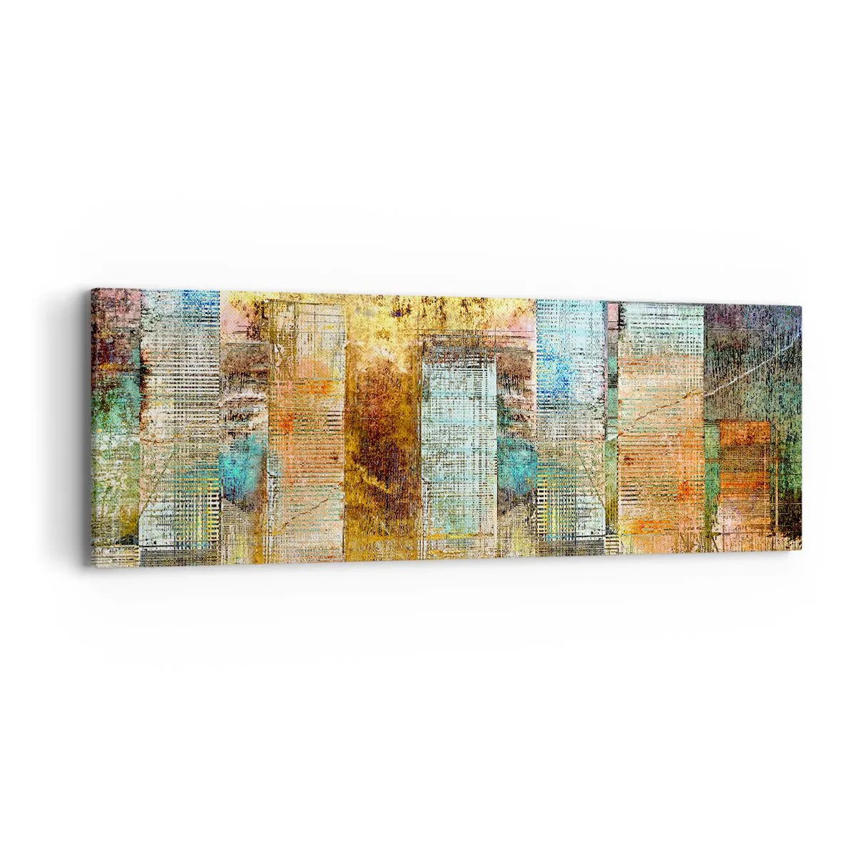 Obraz na plátně - Prosluněná metropole - 90x30 cm