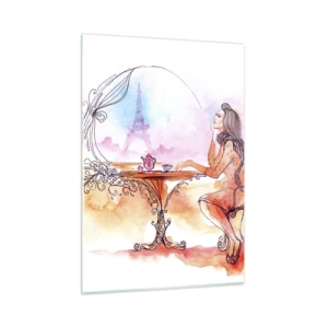 Obraz na skle - Pařížská elegance - 50x70 cm