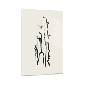 Obraz na skle - Kvetoucí bylina - 80x120 cm