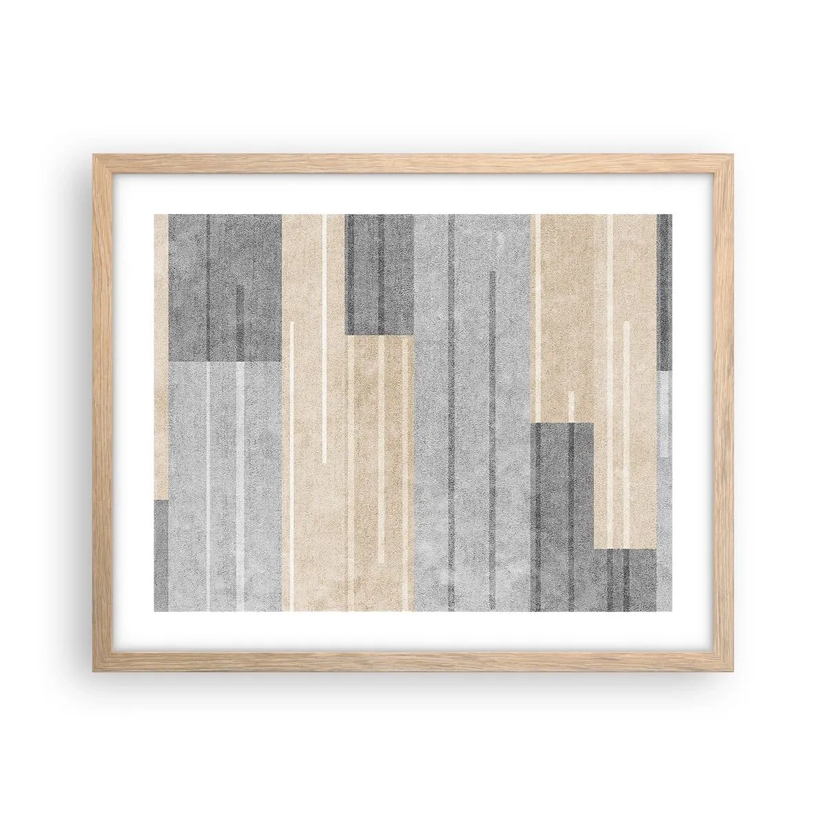 Plakát v rámu světlý dub - Kompozice: drž se - 50x40 cm