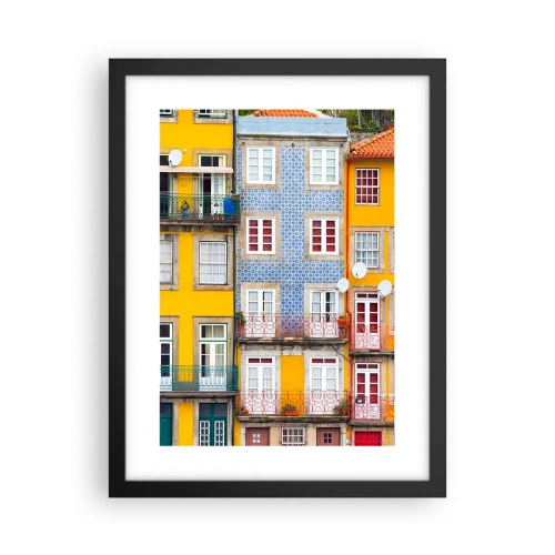 Plakát v černém rámu - Barvy starého města - 30x40 cm