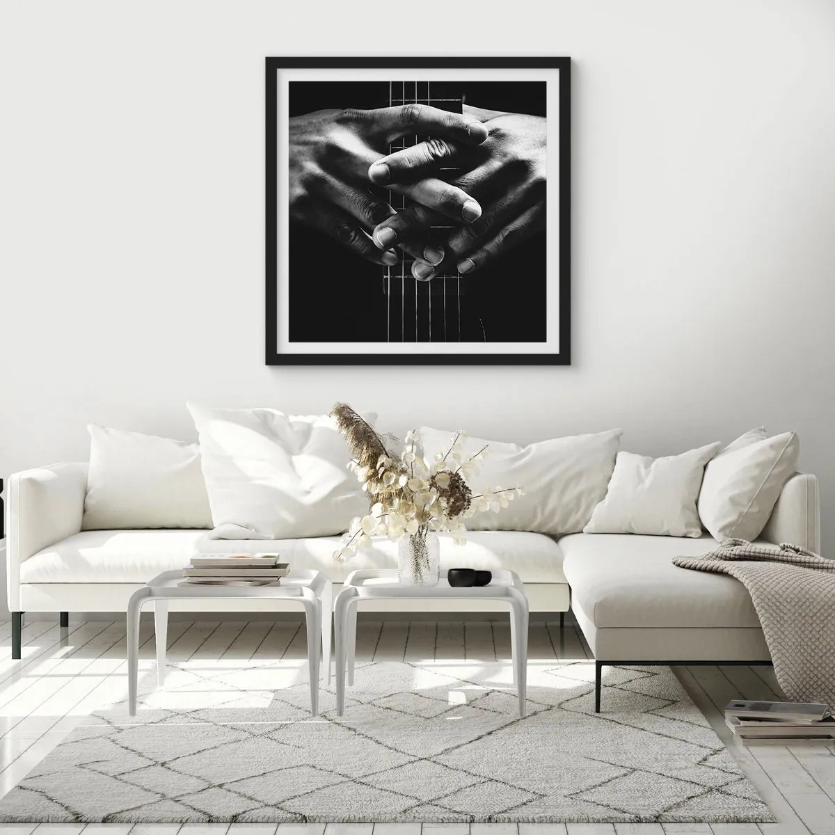 Plakát v černém rámu - Umělcova modlitba - 60x60 cm