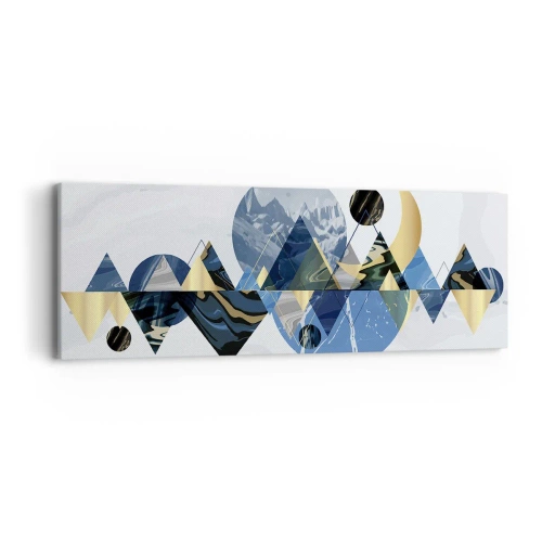 Obraz na plátně - Geometrická krajina - 90x30 cm