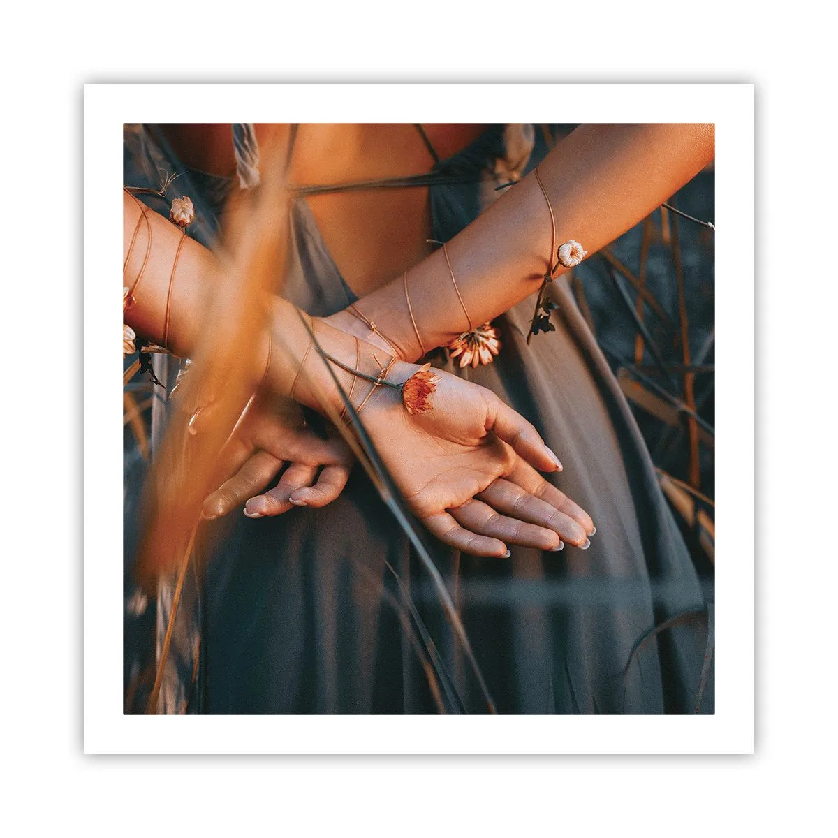 Plakát - Propojená s přírodou - 60x60 cm