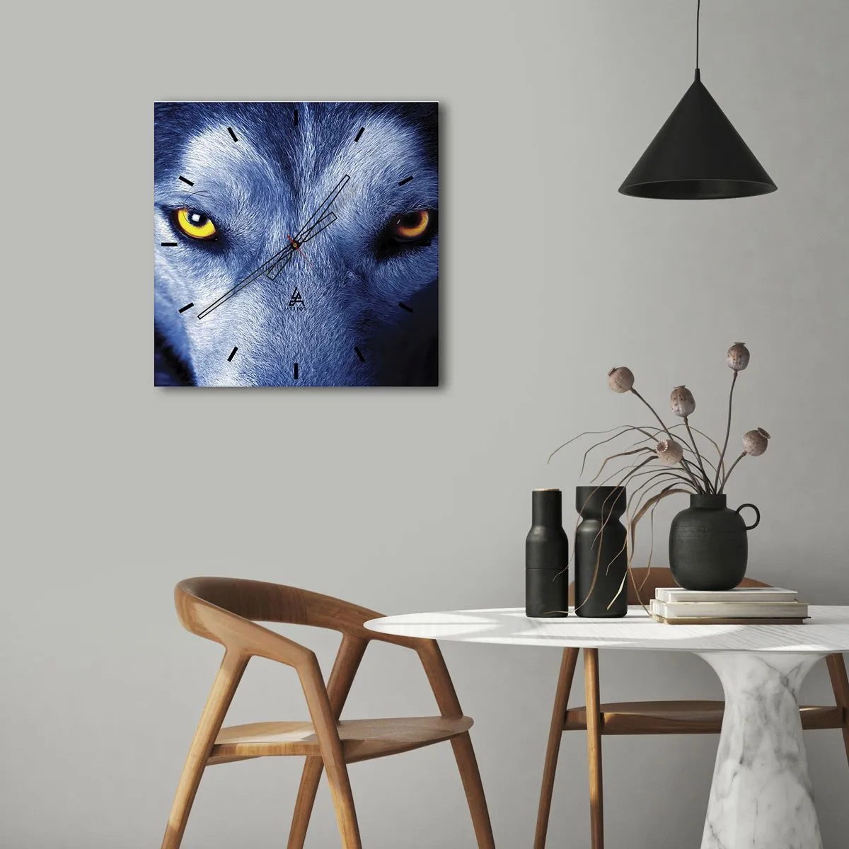 Nástěnné hodiny - Fascinující pohled - 30x30 cm