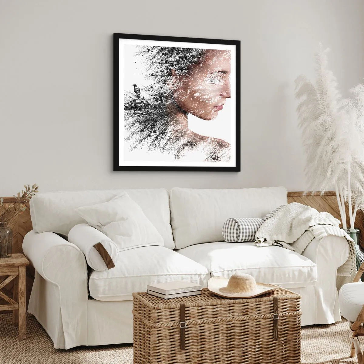 Plakát v černém rámu - Duch lesa - 60x60 cm