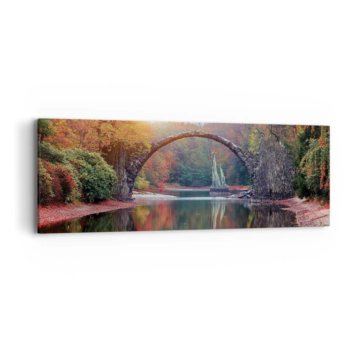 Obraz na plátně - Za zrcadlem - 90x30 cm