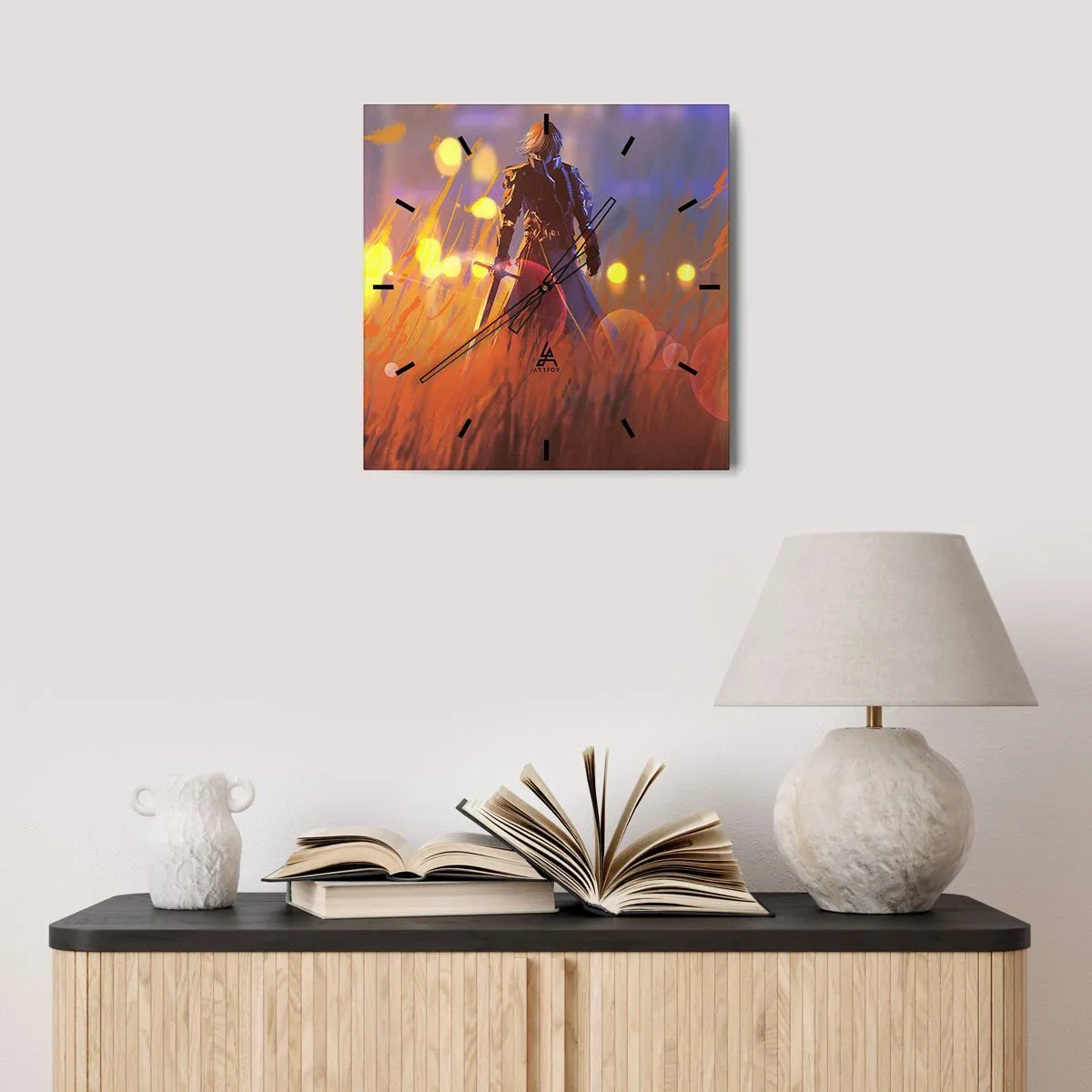 Nástěnné hodiny - Bludný rytíř - 30x30 cm