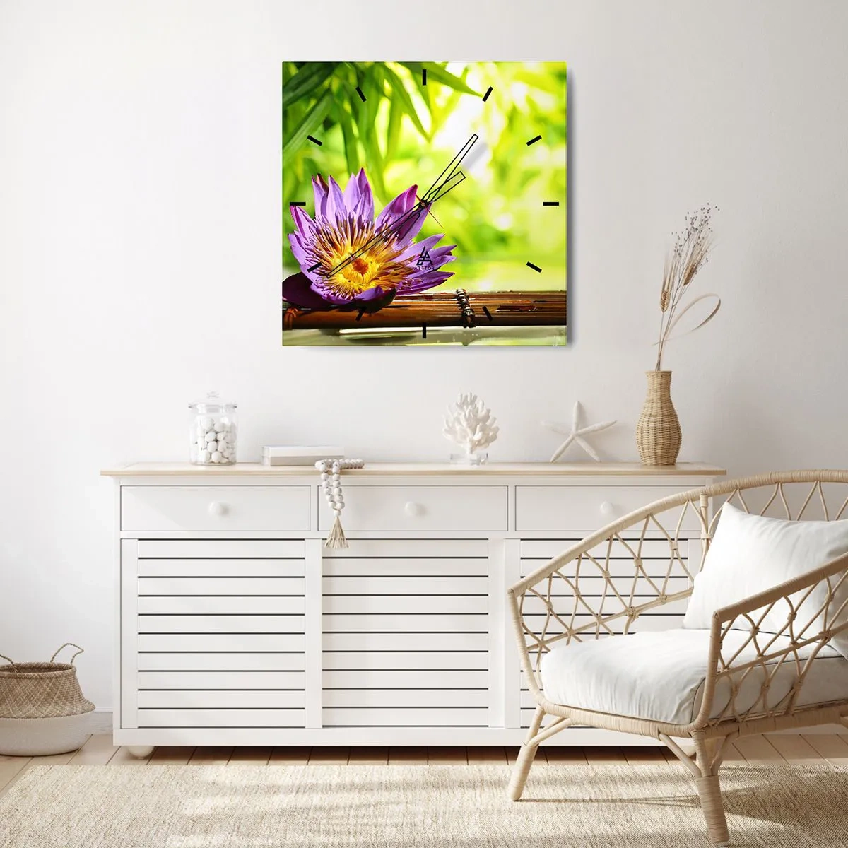 Nástěnné hodiny - Na asijském slunci - 30x30 cm