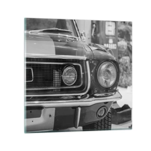 Obraz na skle - Divoká jízda - 60x60 cm