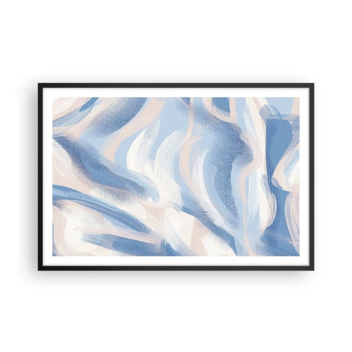 Plakát v černém rámu - Modré kolísání - 91x61 cm