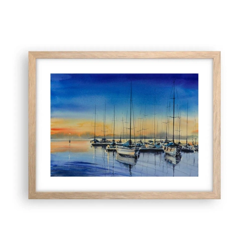 Plakát v rámu světlý dub - Konec dobrého dne - 40x30 cm
