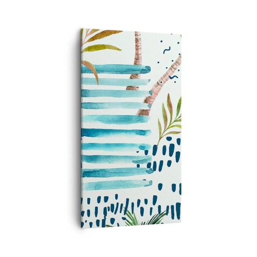 Obraz na plátně - Prázdniny pod palmami - 45x80 cm