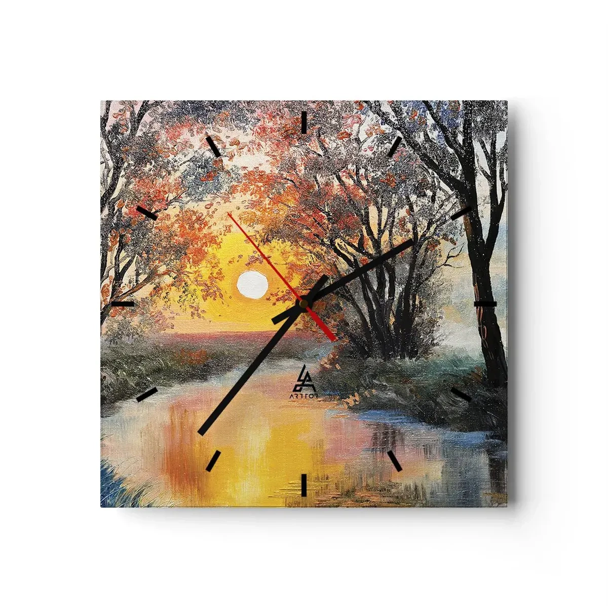 Nástěnné hodiny - Podzimní nádech - 30x30 cm