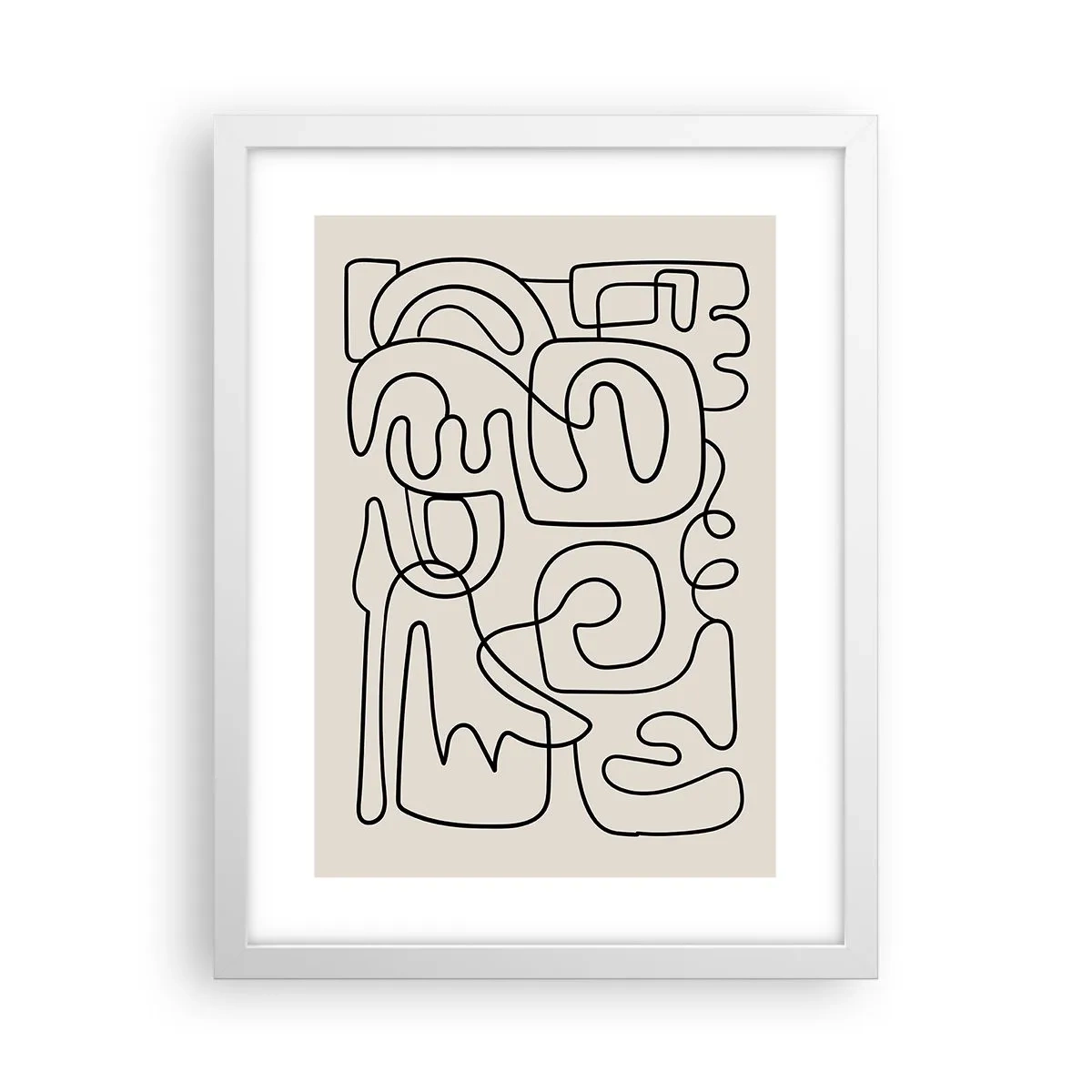 Plakát v bílém rámu - Podle stopy - 30x40 cm