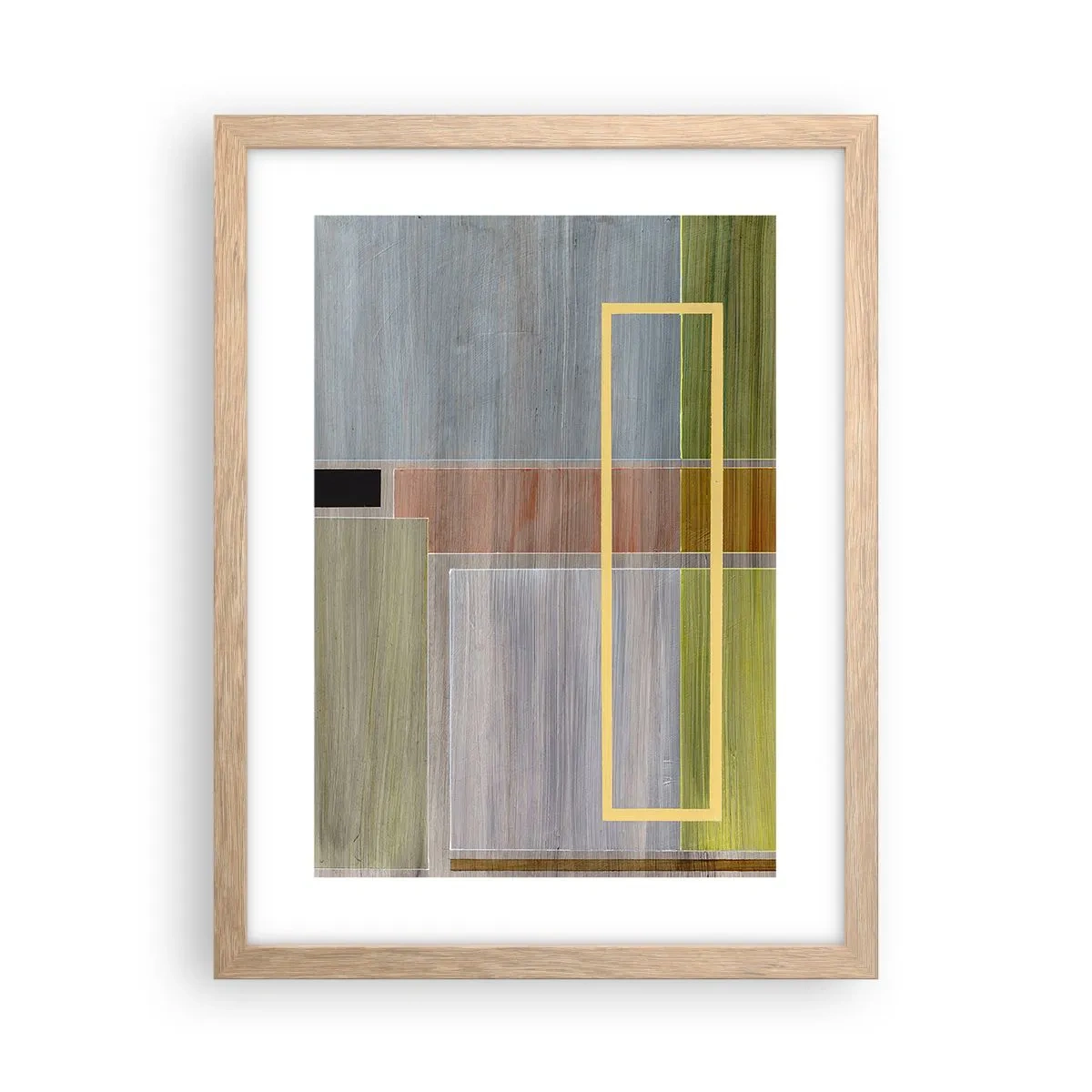 Plakát v rámu světlý dub - Jednoduše a v klidu - 30x40 cm